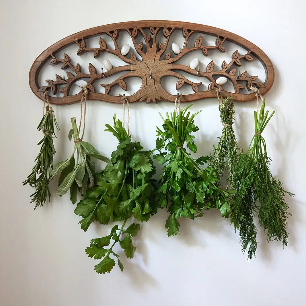 plant dish rack Tree of Life Herb & Flower Drying Rack – A Wild Life