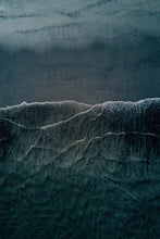 Load image into Gallery viewer, Aerial photo of waves receding from the beach by Joanna Lentini