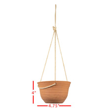 Load image into Gallery viewer, Terracotta &amp; Jute Hanging Planter Pot