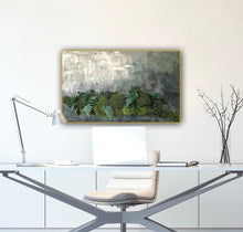 Load image into Gallery viewer, Mossy Depths Mixed-Media Moss Art 24” x 36”
