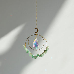 Aventurine & Crystal Suncatcher