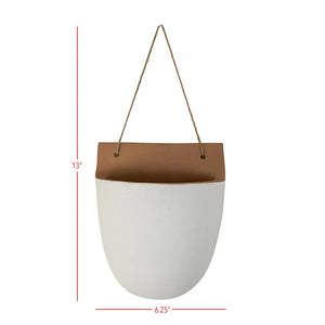 Terracotta + Jute Wall Pocket