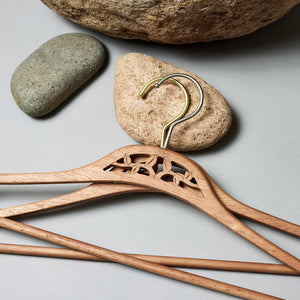 Tree Ensemble - Set of 5 Wood Hangers