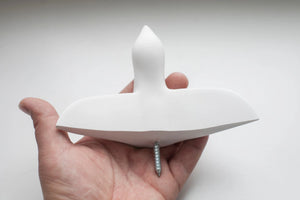 Bird Wall Hooks - Set of 3 (White)