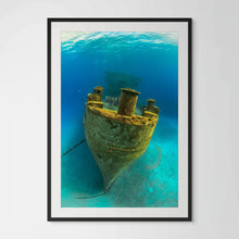 Load image into Gallery viewer, Underwater photo of a shipwreck by Joanna Lentini