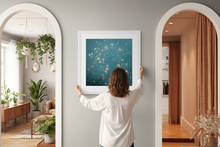 Load image into Gallery viewer, Woman hanging Daydream // Underwater Art Print centered on wall